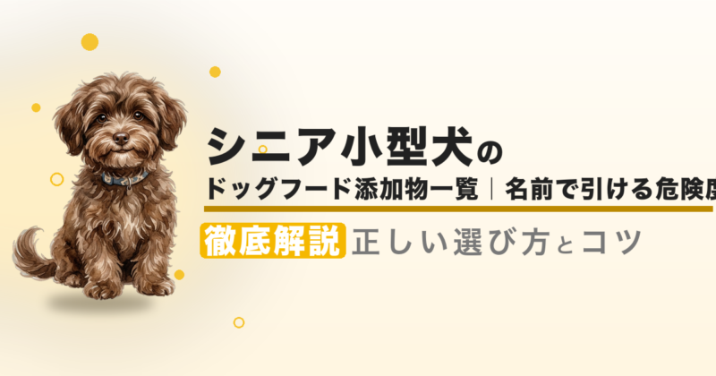 ドッグフード添加物一覧|名前で引ける危険度早見表