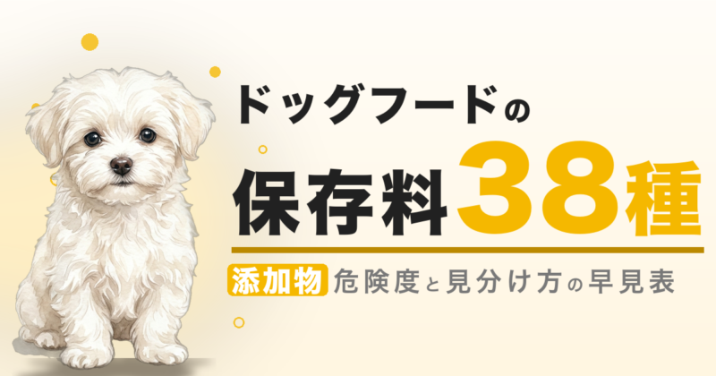 ドッグフードの保存料 38種