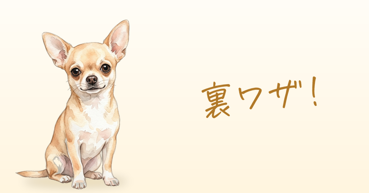裏ワザ！