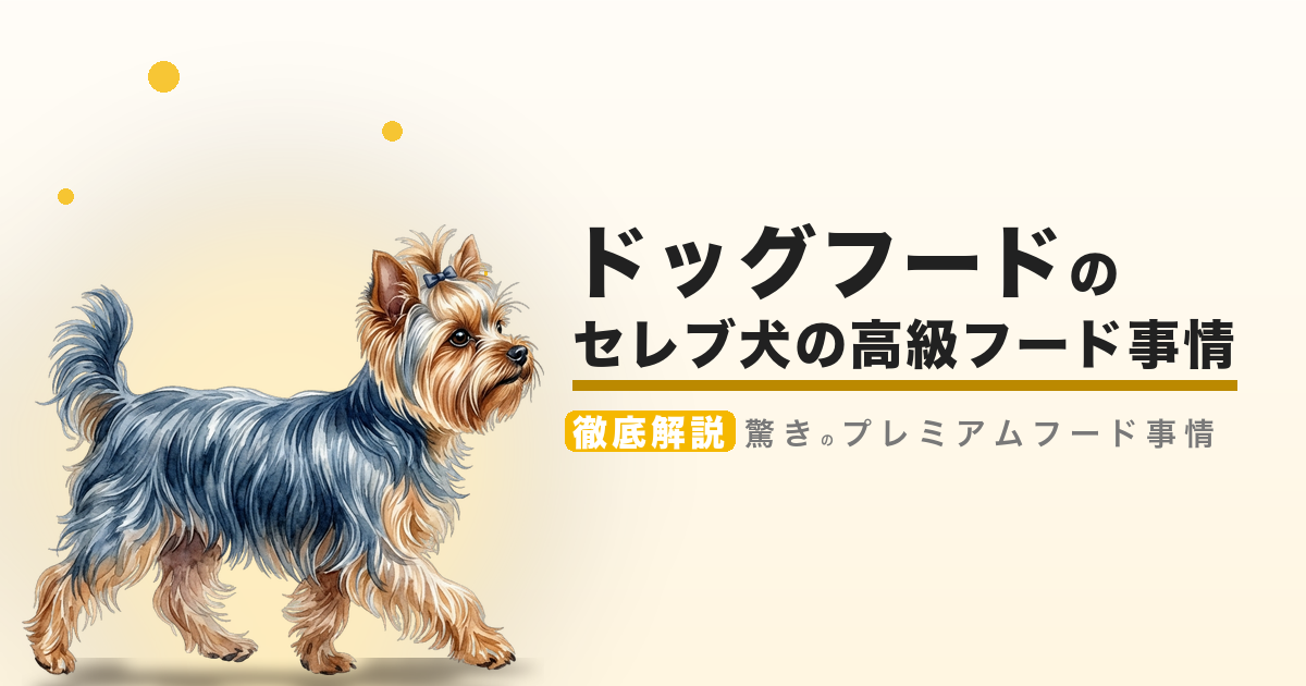 ドッグフードのセレブ犬の高級フード事情