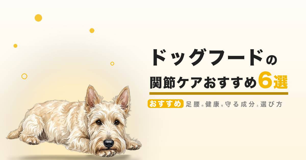 ドッグフードの関節ケアおすすめ 6選