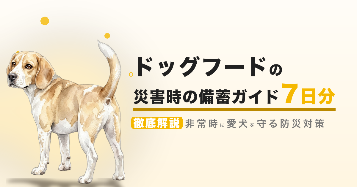 ドッグフードの災害時の備蓄ガイド 7日分