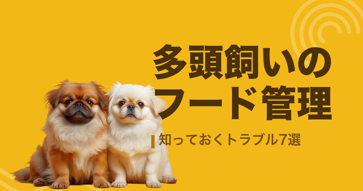 多頭飼いのフード管理